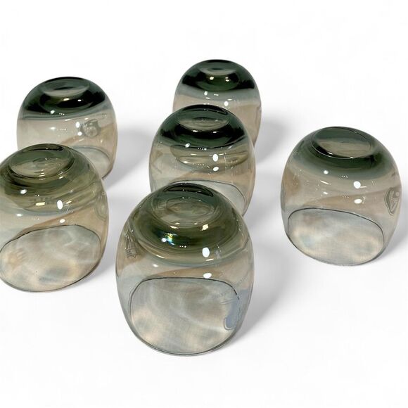 Vintage Washington Redskins NFL Smoke Gray Low-ball Barware, Set of 6, 1970-80s - Picture 6 of 11